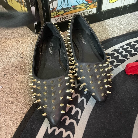 Spiky Dolls Kill Ballet Flats - Picture 2 of 6